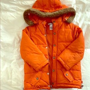 JANIE AND JACK Orange Winter Ski Coat 4T - 5T